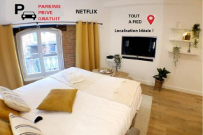 Le Floral - Hypercentre Capitole # Parking privé # Queen size